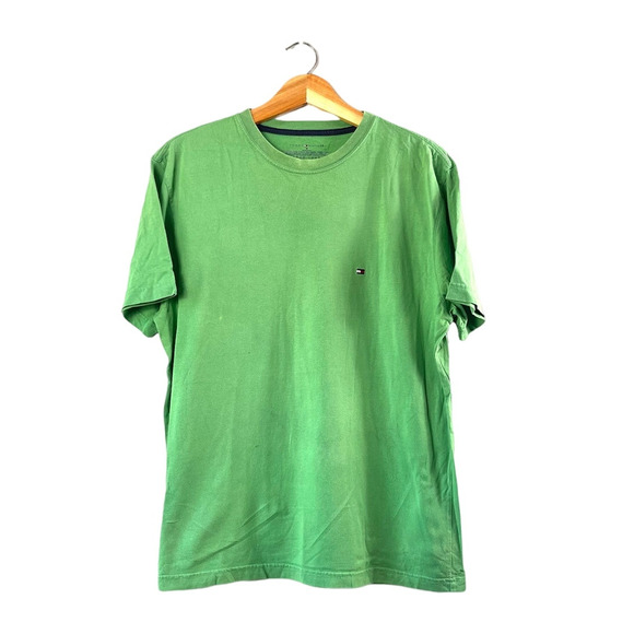 Men's Green Tommy Hilfiger T-Shirt M - Picture 1 of 5
